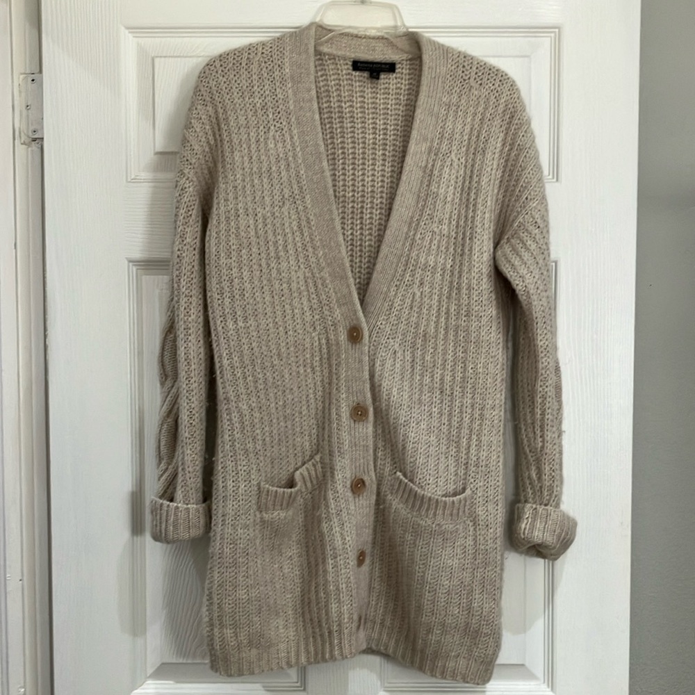 Banana Republic Beige button down Cardigan Sweater